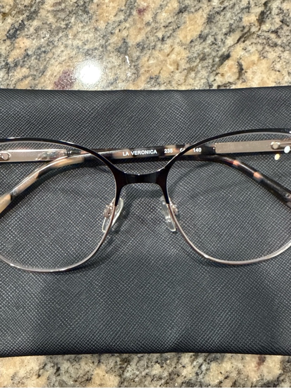 Daisy Fuentes La Veronica Tortoiseshell and Gold Eyeglass Frames